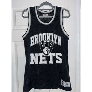 Mitchell & Ness Brooklyn Nets Mesh Jersey Men’s Medium Black NBA Vtg Style